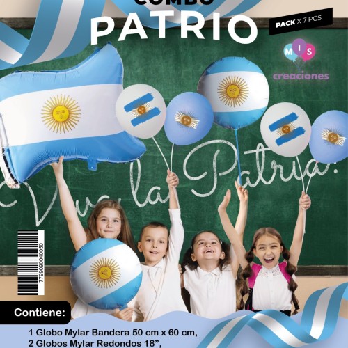 Combo de globos patrio