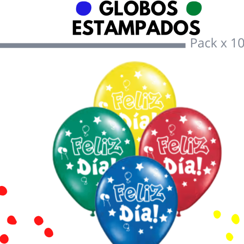 Globos estampados