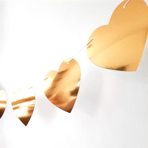 Guirnalda metalizada corazon