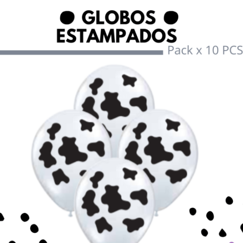 Globo estampado vaca