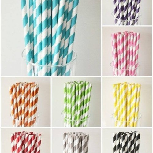 Sorbetes de poli papel rayados 