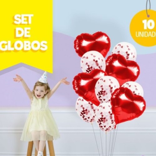 Set x 10 globos 