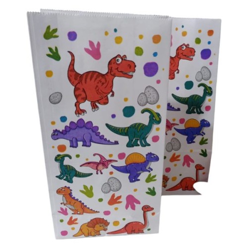 Bolsita de papel dinosurios