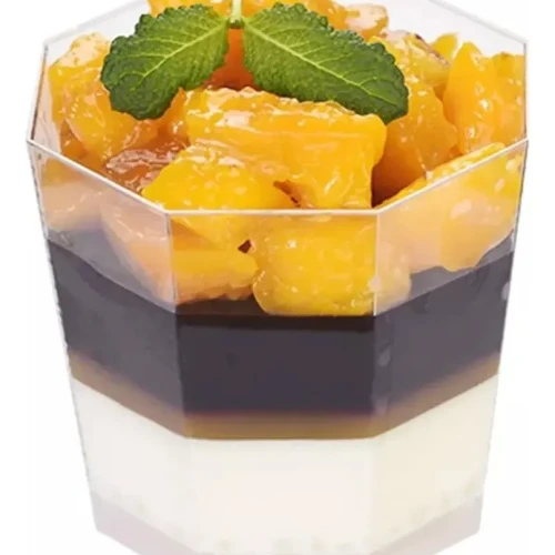 Vasos octogonal  postre shop